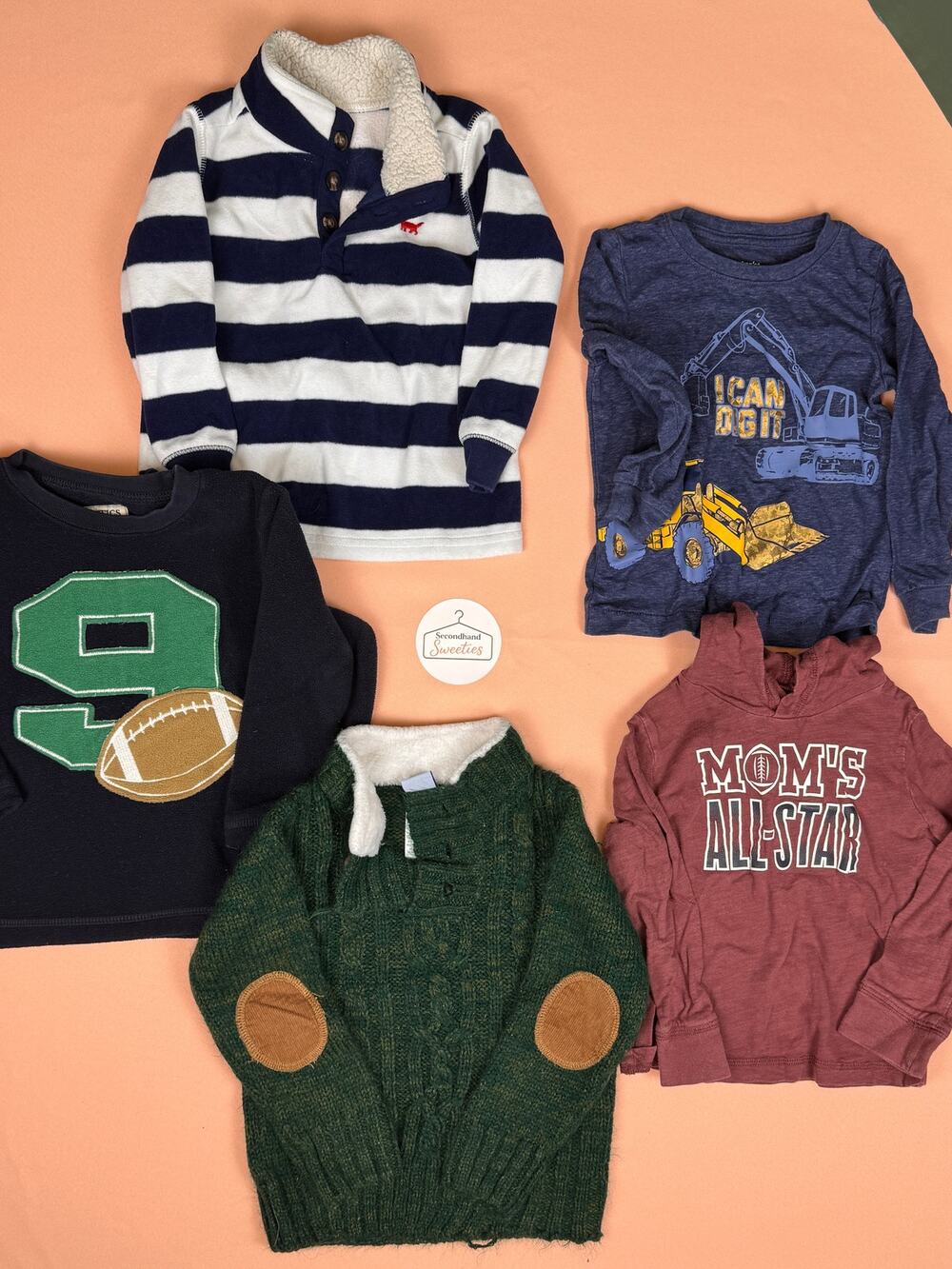 24M Boys Fall Mini Lot – Carter’s, OshKosh & Children’s Place – 5 Pieces – #137